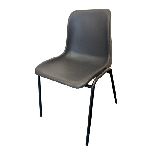 Plastic Stacking Chair - Black