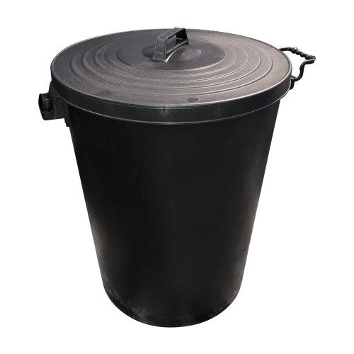 Heavy Duty Plastic Dustbin with Lid - 95 Litre