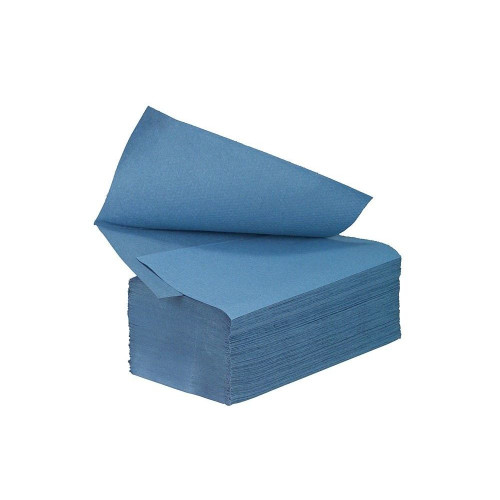 Hygenis V-Fold Hand Towel - 1 Ply - Blue - Pack of 4,005