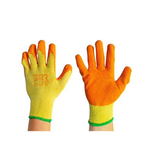 Scudo Latex Grip Glove - Orange - Size 10